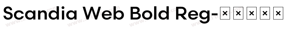 Scandia Web Bold Reg字体转换